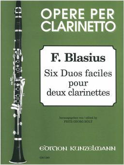 Six Duos faciles pour 2 Clarinettes 