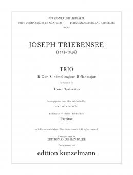 Trio B-dur für 3 Klarinetten 