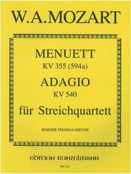 Menuett und Adagio KV 355 (594A), KV 540 