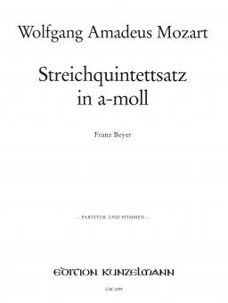 Streichquintettsatz a-moll KV Anhang 79 (515c) 