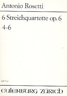 6 Streichquartette op. 6, Nr. 4-6 