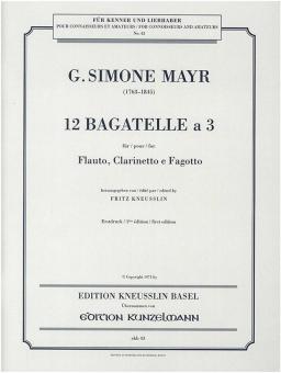12 Bagatellen à 3 