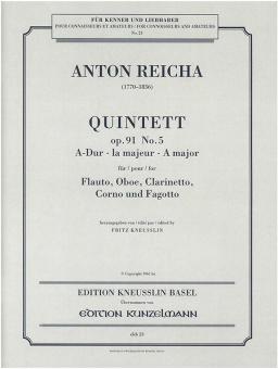 Quintett, op.91/Nr.5 A-Dur 