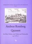 Romberg, A., Quintett op. 41/1 für Flöte, Violine, 