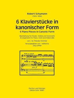 6 Klavierstücke in kanonischer Form op. 56 