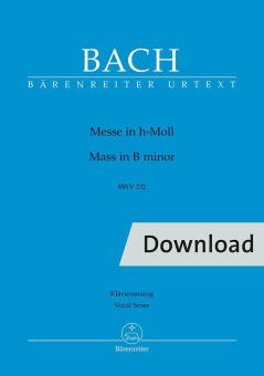 Messe h-Moll BWV 232 (Missa Symbolum Nicenum: Sanctus, Osanna, Benedictus, Agnus DEi et Dona nobis pacem) Download