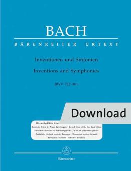 Inventionen und Sinfonien BWV 772-801 Download