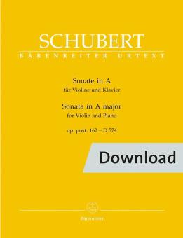 Sonate für Violine und Klavier D 574 op. post.162 Download