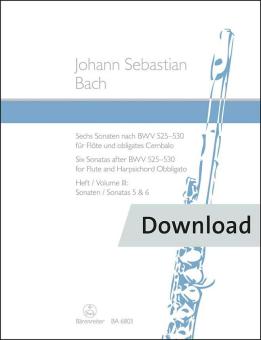 6 Sonaten nach BWV 525-530 3 Download