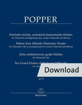 15 leichte, melodisch-harmonische Etüden für Violoncello op. 76 Download