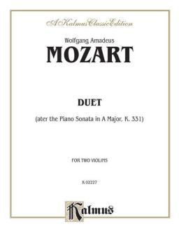Duet (After The Piano Sonata In A Major, K. 331) Download