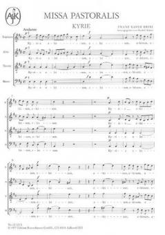 Missa pastoralis D-Dur 