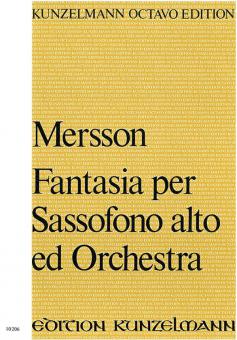 Fantasia per Sassofono alto ed Orchestra, Autograph-Ausgabe 