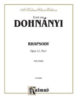 Rhapsody, Op. 11, No. 1 Download
