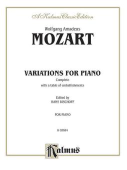 12 Variations on an Allegretto, K. 500 