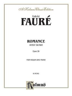 Fauré: Romance, Op. 28 (Urtext) Download