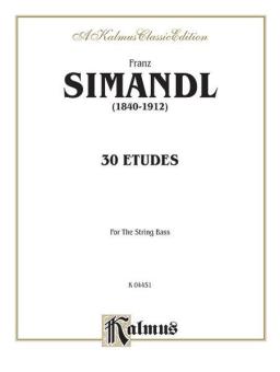 Simandl: Thirty Etudes for Double Bass Download