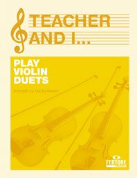 Teacher And I play violin duets 