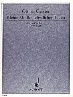 Kleine Musik zu festlichen Tagen Standard