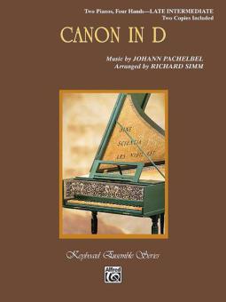 Canon in D for Two Pianos Four Hands Download