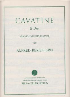 Cavatine E-Dur 