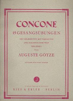 Fünfzehn Gesangsübungen für hohe Singstimme 