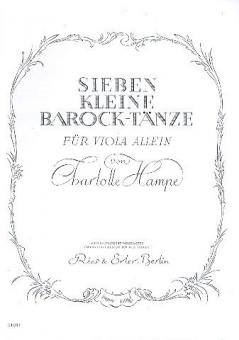 7 kleine Barocktänze 