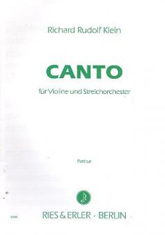 Canto für Violine und Streichorchester 
