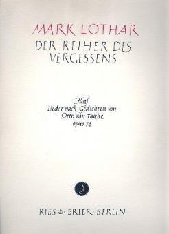 Der Reiher des Vergessens op. 76 