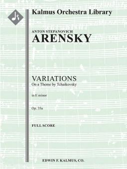 Variations on a Theme of Tchaikovsky, op. 35a 