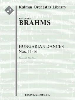 Hungarian Dances Nos. 11 through 16 
