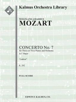 Concerto for Piano No. 7 in F, K. 242 "Lodron" 