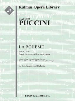 Boheme, La: Act III, Aria: Donde lieta usci; Addio, senza rancor (soprano) 