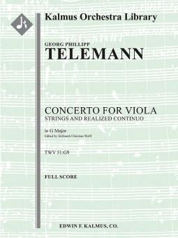 Concerto for Viola in G, TWV 51:G9 
