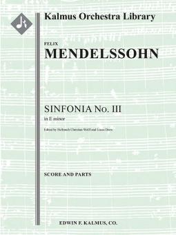 Sinfonia No. 3: String Symphony in E minor 