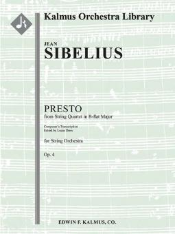 String Quartet in B-flat, op. 4: Presto 