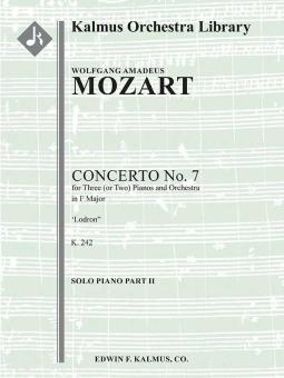 Concerto for Piano No. 7 in F, K. 242 "Lodron" 