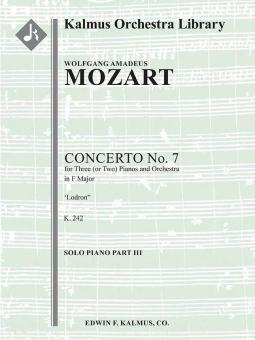 Concerto for Piano No. 7 in F, K. 242 "Lodron" 