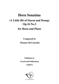 Horn Sonatina No. 5 (A Little Bit of Sturm und Drang) op. 16 No. 3 