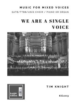 We are a single voice 