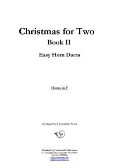 Easy Duets - Christmas for Two Book II 