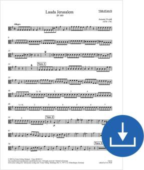 Lauda Jerusalem RV 609 Download