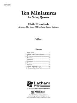 10 Miniatures for String Quartet 