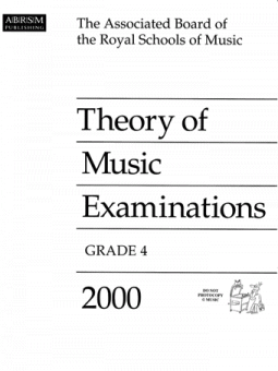 Theory of Music Examinations, Grade 4, 2000 