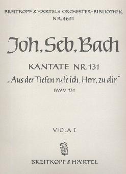 Kantate Nr. 131 "Aus der Tiefen rufe ich, Herr, zu dir (Out of darkness call I, Lord, to Thee)" für Soli (SATB), gemischten Chor (SATB) und Orchester 