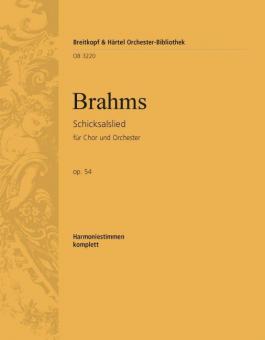 Schicksalslied op. 54 ('Ihr wandelt droben im Licht') für Chor und Orchester 