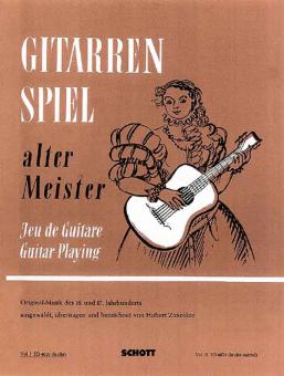 Gitarrenspiel alter Meister Heft 1 