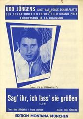 Sag’ ihr, ich lass’ sie grüßen 