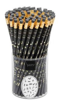 Pencil Music Symbols Black (72 Pcs) 