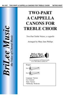 Two-part A Cappella Canons for Treble Choir 
